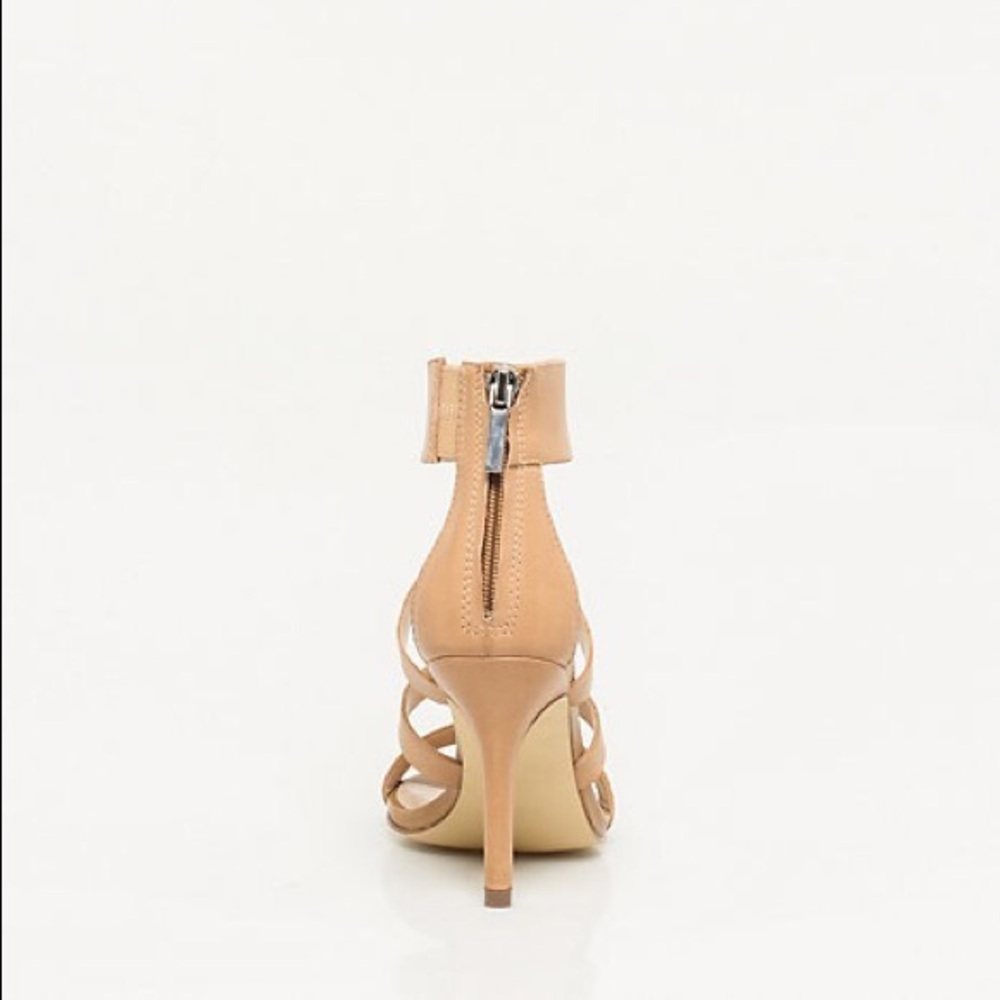 NIB 💯Leather Gladiator Caged Heels - Picture 4 of 5